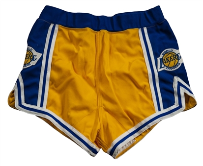 1972-73 Jerry West Game Used Los Angeles Lakers Shorts (Meza LOA)